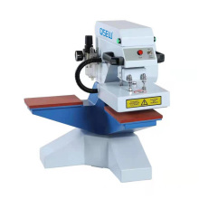 QS-G3838  pneumatic double work table heat transfer press machine T shirt printing machine logo label machine